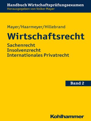 cover image of Wirtschaftsrecht